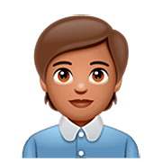 Emoji 🧑🏽‍💼 Persona Che Fa Un Lavoro D’ufficio: Carnagione Olivastra su WhatsApp 2.22.8.79.