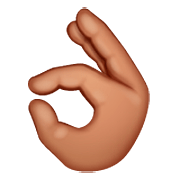 👌🏽 Emoji OK-Zeichen: mittlere Hautfarbe WhatsApp 2.22.8.79.