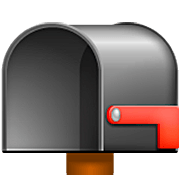 Émoji 📭 Boîte Aux Lettres Ouverte Drapeau Baissé sur WhatsApp 2.22.8.79.