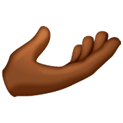 🫴🏾 Emoji Palma Para Cima Mão: Pele Morena Escura na WhatsApp 2.22.8.79.
