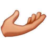 🫴🏼 Emoji Handfläche Nach Oben: mittelhelle Hautfarbe WhatsApp 2.22.8.79.