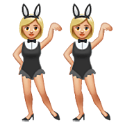 👯🏼 Emoji Personas Con Orejas De Conejo: Tono De Piel Claro Medio en WhatsApp 2.22.8.79.