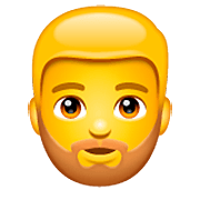 Emoji 🧔 Uomo Con La Barba su WhatsApp 2.22.8.79.
