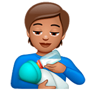 Emoji 🧑🏽‍🍼 Persona Che Allatta: Carnagione Olivastra su WhatsApp 2.22.8.79.