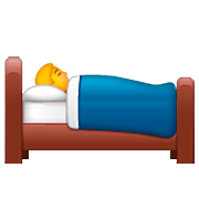 🛌 Emoji im Bett liegende Person WhatsApp 2.22.8.79.