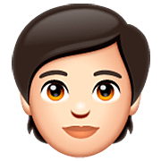 🧑🏻 Emoji Erwachsener: helle Hautfarbe WhatsApp 2.22.8.79.