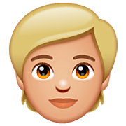 🧑🏼 Emoji Persona Adulta: Tono De Piel Claro Medio en WhatsApp 2.22.8.79.