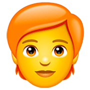 Emoji 🧑‍🦰 Persona: Capelli Rossi su WhatsApp 2.22.8.79.