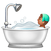 🛀🏽 Emoji badende Person: mittlere Hautfarbe WhatsApp 2.22.8.79.