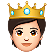Emoji 🫅🏻 Persona Con La Corona: Carnagione Chiara su WhatsApp 2.22.8.79.