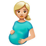 🤰🏼 Emoji Mujer Embarazada: Tono De Piel Claro Medio en WhatsApp 2.22.8.79.
