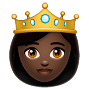 👸🏿 Emoji Prinzessin: dunkle Hautfarbe WhatsApp 2.22.8.79.