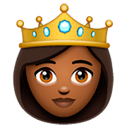 👸🏾 Emoji Princesa: Pele Morena Escura na WhatsApp 2.22.8.79.