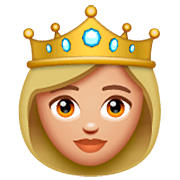 Emoji 👸🏼 Principessa: Carnagione Abbastanza Chiara su WhatsApp 2.22.8.79.