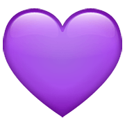Émoji 💜 Cœur Violet sur WhatsApp 2.22.8.79.