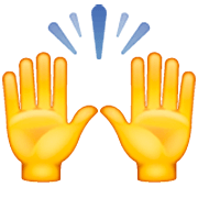 Emoji 🙌 Mani Alzate su WhatsApp 2.22.8.79.