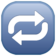 Emoji 🔁 Pulsante Di Ripetizione Della Riproduzione su WhatsApp 2.22.8.79.
