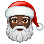 Emoji 🎅🏿 Babbo Natale: Carnagione Scura su WhatsApp 2.22.8.79.