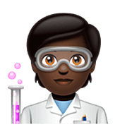 Emoji 🧑🏿‍🔬 Persona Che Lavora In Campo Scientifico: Carnagione Scura su WhatsApp 2.22.8.79.
