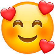 🥰 Emoji Cara Sonriendo Con Corazones en WhatsApp 2.22.8.79.
