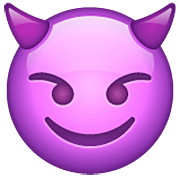 😈 Emoji Cara Sonriendo Con Cuernos en WhatsApp 2.22.8.79.