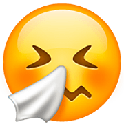 🤧 Emoji Rosto Espirrando na WhatsApp 2.22.8.79.