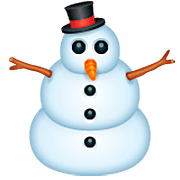 ⛄ Emoji Schneemann ohne Schneeflocken WhatsApp 2.22.8.79.