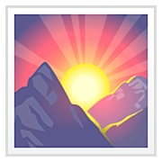🌄 Emoji Sonnenaufgang über Bergen WhatsApp 2.22.8.79.