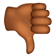 👎🏾 Emoji Daumen runter: mitteldunkle Hautfarbe WhatsApp 2.22.8.79.
