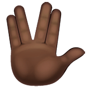 🖖🏿 Emoji Saudação Vulcana: Pele Escura na WhatsApp 2.22.8.79.