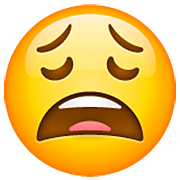 Emoji 😩 Faccina Esausta su WhatsApp 2.22.8.79.