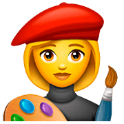 Emoji 👩‍🎨 Artista Donna su WhatsApp 2.22.8.79.