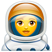 Emoji 👩‍🚀 Astronauta Donna su WhatsApp 2.22.8.79.