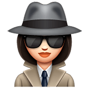 Emoji 🕵🏻‍♀️ Investigatrice: Carnagione Chiara su WhatsApp 2.22.8.79.
