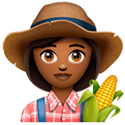 👩🏾‍🌾 Emoji Agricultora: Tono De Piel Oscuro Medio en WhatsApp 2.22.8.79.