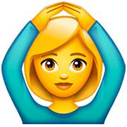 Emoji 🙆‍♀️ Donna Con Gesto OK su WhatsApp 2.22.8.79.
