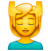 💆‍♀️ Emoji Mujer Recibiendo Masaje en WhatsApp 2.22.8.79.
