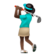 🏌🏿‍♀️ Emoji Mujer Jugando Al Golf: Tono De Piel Oscuro en WhatsApp 2.22.8.79.