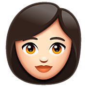 👩🏻 Emoji Frau: helle Hautfarbe WhatsApp 2.22.8.79.