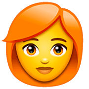 👩‍🦰 Emoji Frau: rotes Haar WhatsApp 2.22.8.79.