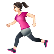 🏃🏻‍♀️ Emoji Mujer Corriendo: Tono De Piel Claro en WhatsApp 2.22.8.79.