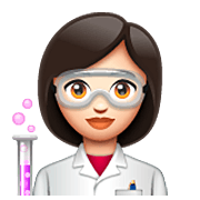 Emoji 👩🏻‍🔬 Scienziata: Carnagione Chiara su WhatsApp 2.22.8.79.