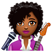 Emoji 👩🏾‍🎤 Cantante Donna: Carnagione Abbastanza Scura su WhatsApp 2.22.8.79.
