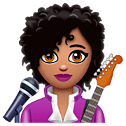 Emoji 👩🏽‍🎤 Cantante Donna: Carnagione Olivastra su WhatsApp 2.22.8.79.