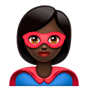 🦸🏿‍♀️ Emoji Super-heroína: Pele Escura na WhatsApp 2.22.8.79.