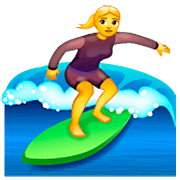 🏄‍♀️ Emoji Mujer Haciendo Surf en WhatsApp 2.22.8.79.