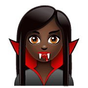Émoji 🧛🏿‍♀️ Vampire Femme : Peau Foncée sur WhatsApp 2.22.8.79.