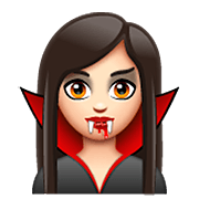 🧛🏻‍♀️ Emoji Mulher Vampira: Pele Clara na WhatsApp 2.22.8.79.