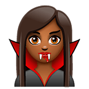 🧛🏾‍♀️ Emoji Mulher Vampira: Pele Morena Escura na WhatsApp 2.22.8.79.