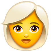 Emoji 👩‍🦳 Donna: Capelli Bianchi su WhatsApp 2.22.8.79.